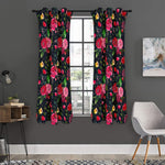 Roses Floral Flower Pattern Print Curtain