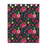 Roses Floral Flower Pattern Print Curtain