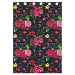 Roses Floral Flower Pattern Print Curtain
