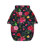 Roses Floral Flower Pattern Print Dog Zip Up Hoodie