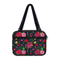Roses Floral Flower Pattern Print Double Strap Bible Bag