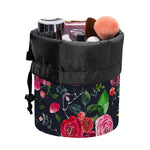 Roses Floral Flower Pattern Print Drawstring Makeup Bag