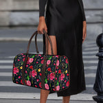 Roses Floral Flower Pattern Print Duffle Bag