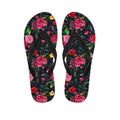 Roses Floral Flower Pattern Print Flip Flops