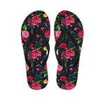 Roses Floral Flower Pattern Print Flip Flops