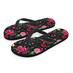 Roses Floral Flower Pattern Print Flip Flops