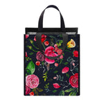 Roses Floral Flower Pattern Print Insulated Lunch Tote