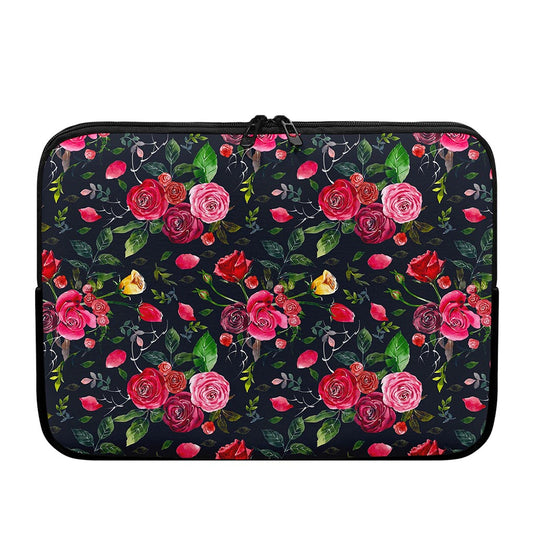 Roses Floral Flower Pattern Print Laptop Sleeve