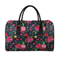 Roses Floral Flower Pattern Print Leather Duffel Bag