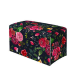 Roses Floral Flower Pattern Print Leather Tissue Box Cover