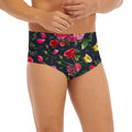 Roses Floral Flower Pattern Print Men's Briefs