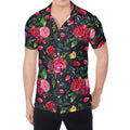 Roses Floral Flower Pattern Print Men's Shirt