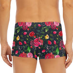 Roses Floral Flower Pattern Print Men's Short Boxer Briefs
