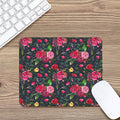 Roses Floral Flower Pattern Print Mouse Pad