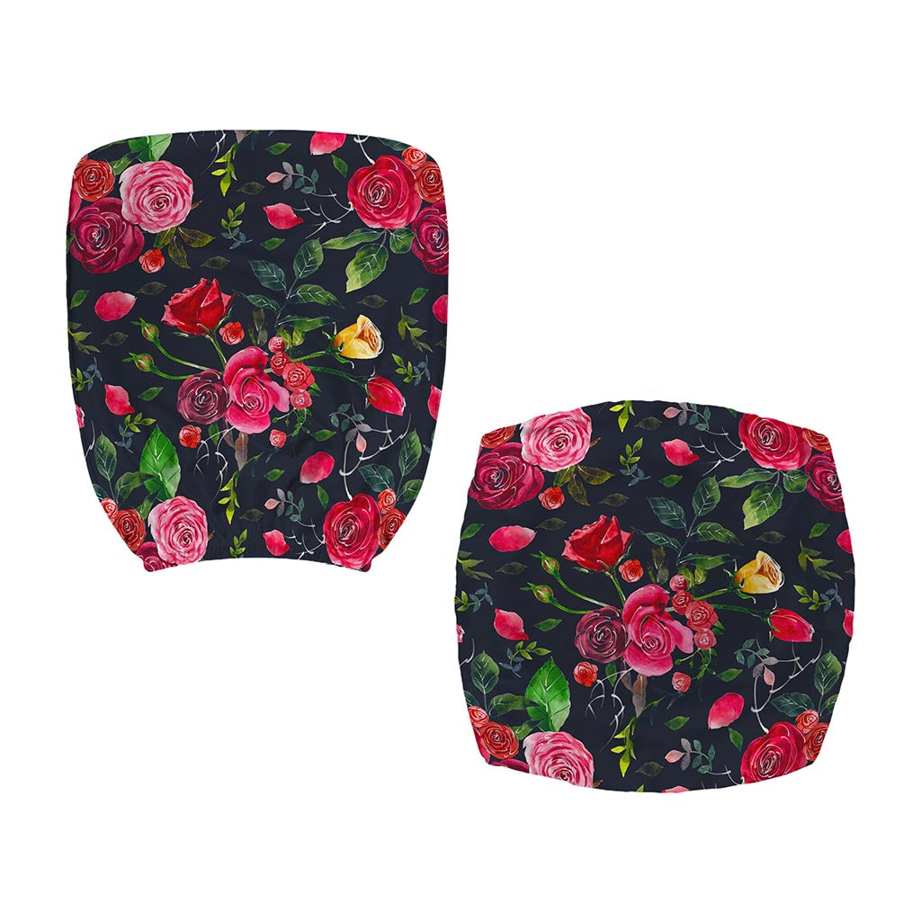 Roses Floral Flower Pattern Print Office Chair Cover