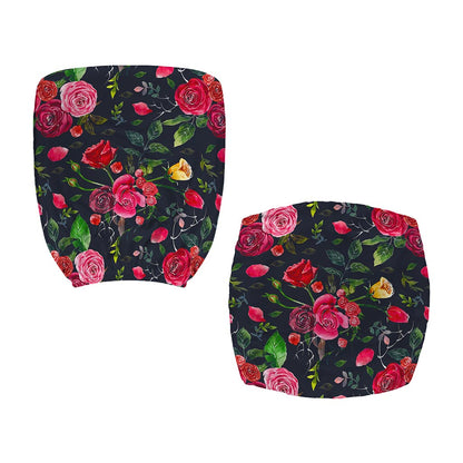 Roses Floral Flower Pattern Print Office Chair Cover