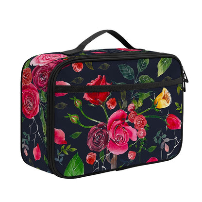 Roses Floral Flower Pattern Print Portable Lunch Bag