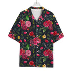 Roses Floral Flower Pattern Print Rayon Hawaiian Shirt