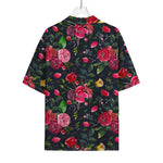 Roses Floral Flower Pattern Print Rayon Hawaiian Shirt
