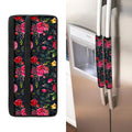 Roses Floral Flower Pattern Print Refrigerator Handle Covers