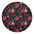 Roses Floral Flower Pattern Print Round Blanket