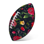 Roses Floral Flower Pattern Print Rugby Ball