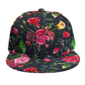 Roses Floral Flower Pattern Print Snapback Cap