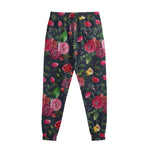 Roses Floral Flower Pattern Print Sweatpants