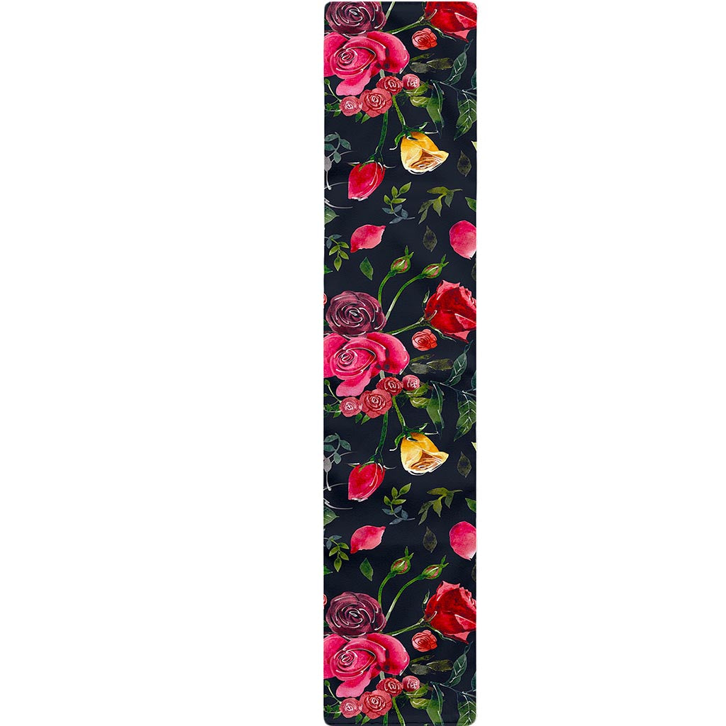 Roses Floral Flower Pattern Print Table Runner