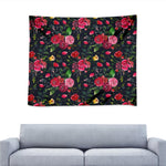 Roses Floral Flower Pattern Print Tapestry