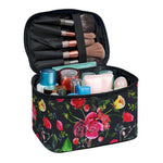 Roses Floral Flower Pattern Print Travel Makeup Bag