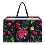 Roses Floral Flower Pattern Print Utility Tote Bag