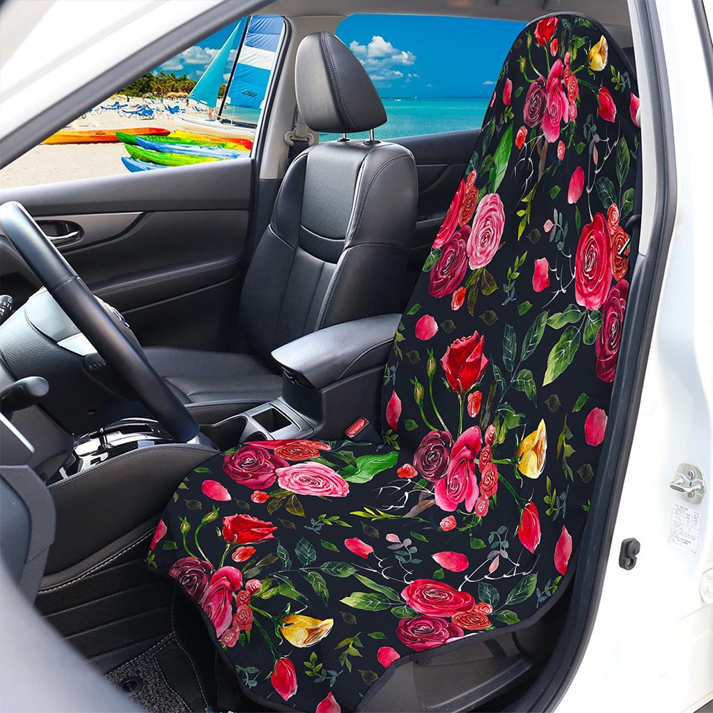 Roses Floral Flower Pattern Print Waterproof Car Seat Cover