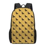 Rottweiler Dog Pattern Print 17 Inch Backpack