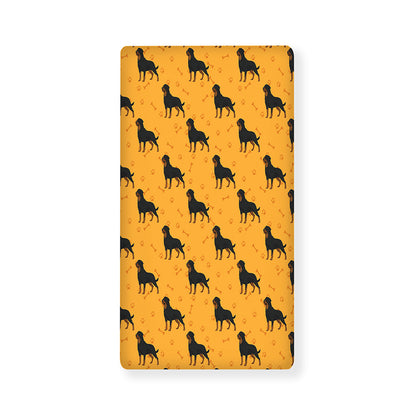 Rottweiler Dog Pattern Print Baby Crib Sheet