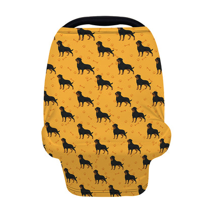 Rottweiler Dog Pattern Print Baby Seat Cover