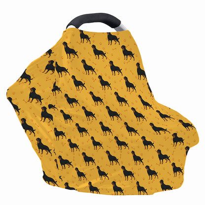 Rottweiler Dog Pattern Print Baby Seat Cover
