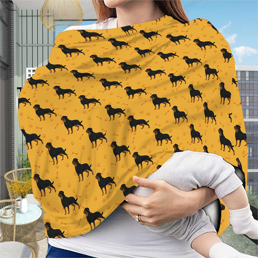 Rottweiler Dog Pattern Print Baby Seat Cover