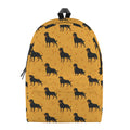 Rottweiler Dog Pattern Print School Backpack