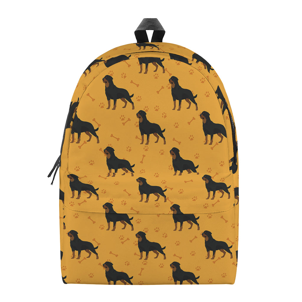 Rottweiler Dog Pattern Print Backpack