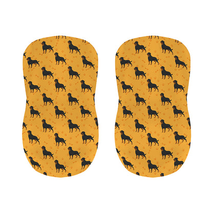 Rottweiler Dog Pattern Print Bar Stool Covers