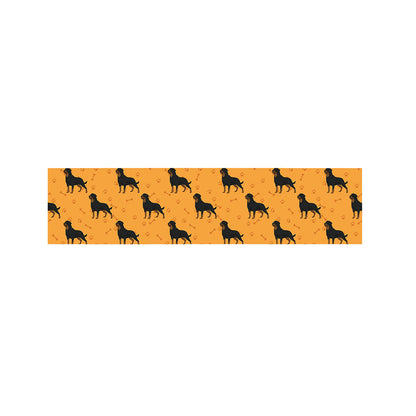 Rottweiler Dog Pattern Print Bed Runner