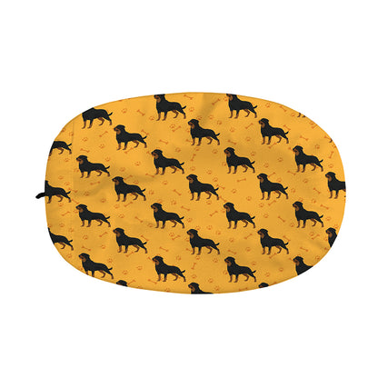 Rottweiler Dog Pattern Print Car Side Mirror Covers