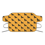 Rottweiler Dog Pattern Print Car Windshield Snow Cover