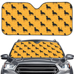 Rottweiler Dog Pattern Print Car Windshield Sun Shade