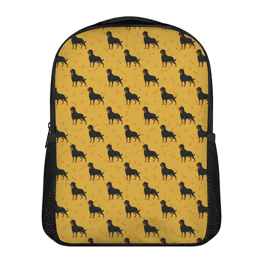 Rottweiler Dog Pattern Print Casual Backpack