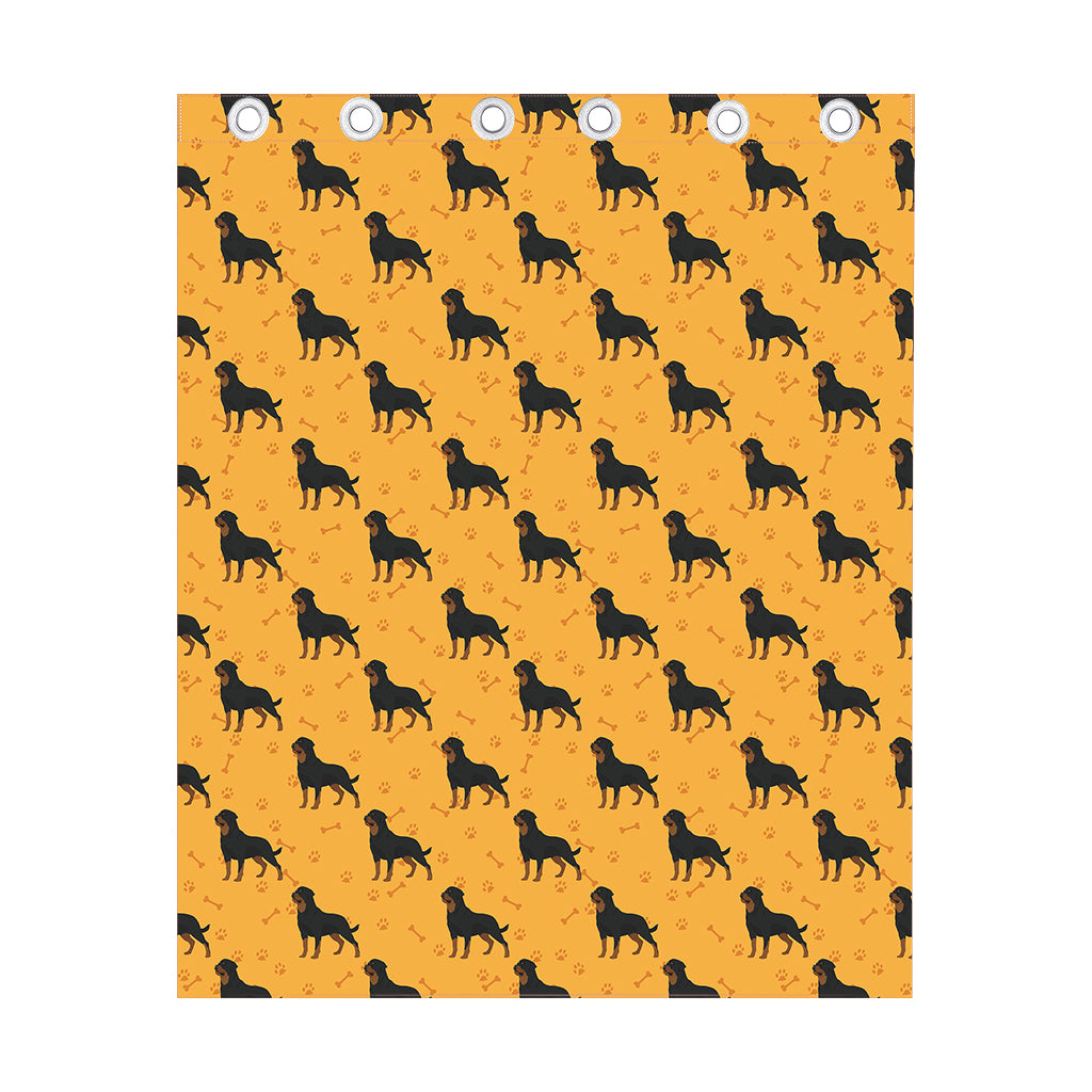 Rottweiler Dog Pattern Print Curtain