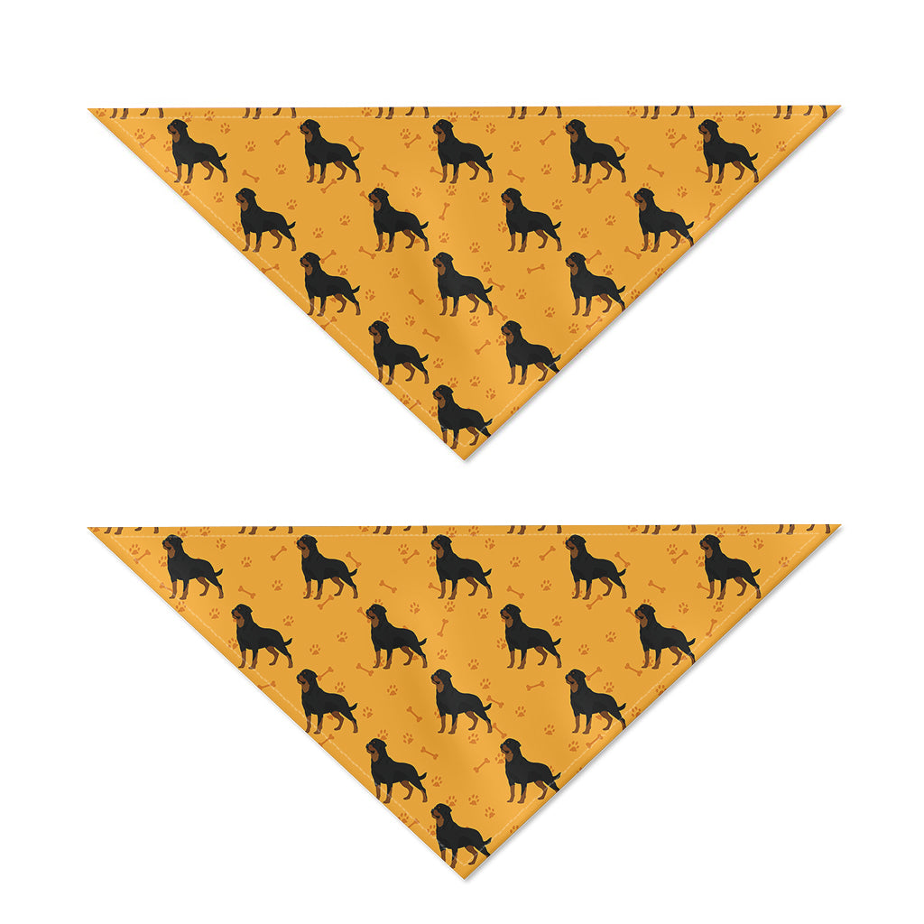 Rottweiler Dog Pattern Print Dog Bandana