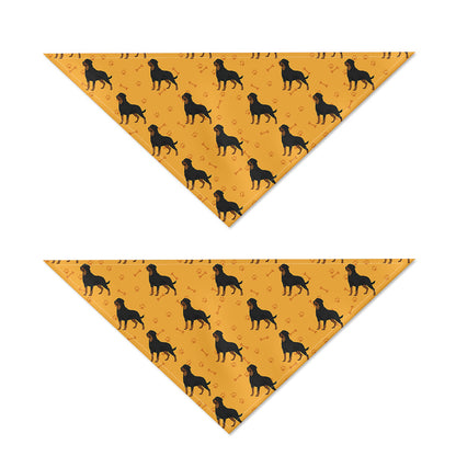 Rottweiler Dog Pattern Print Dog Bandana