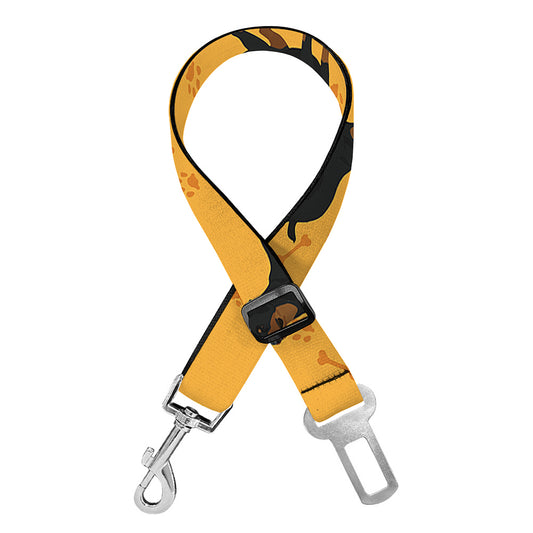 Rottweiler Dog Pattern Print Dog Seat Belt